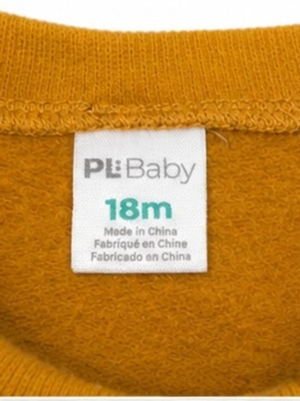 Girls Little Honey Mustard Sweatshirt & Black Leggings Set | Size 18M